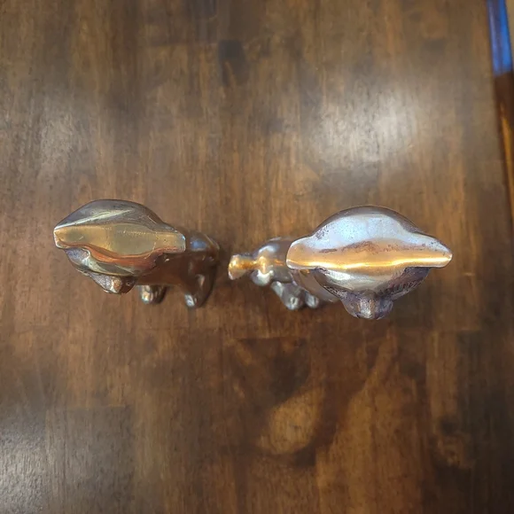 Pair of Brass Cats - Picture 4 of 5